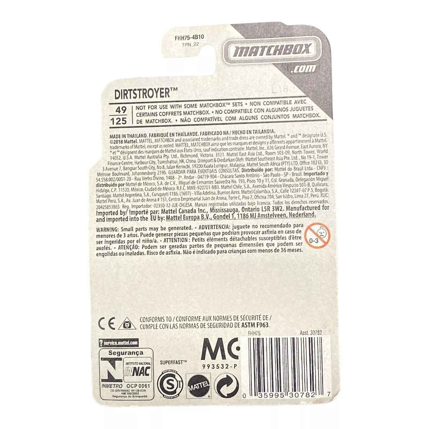 Matchbox Dirtstroyer - Matchbox MBX Construction Series 13/20