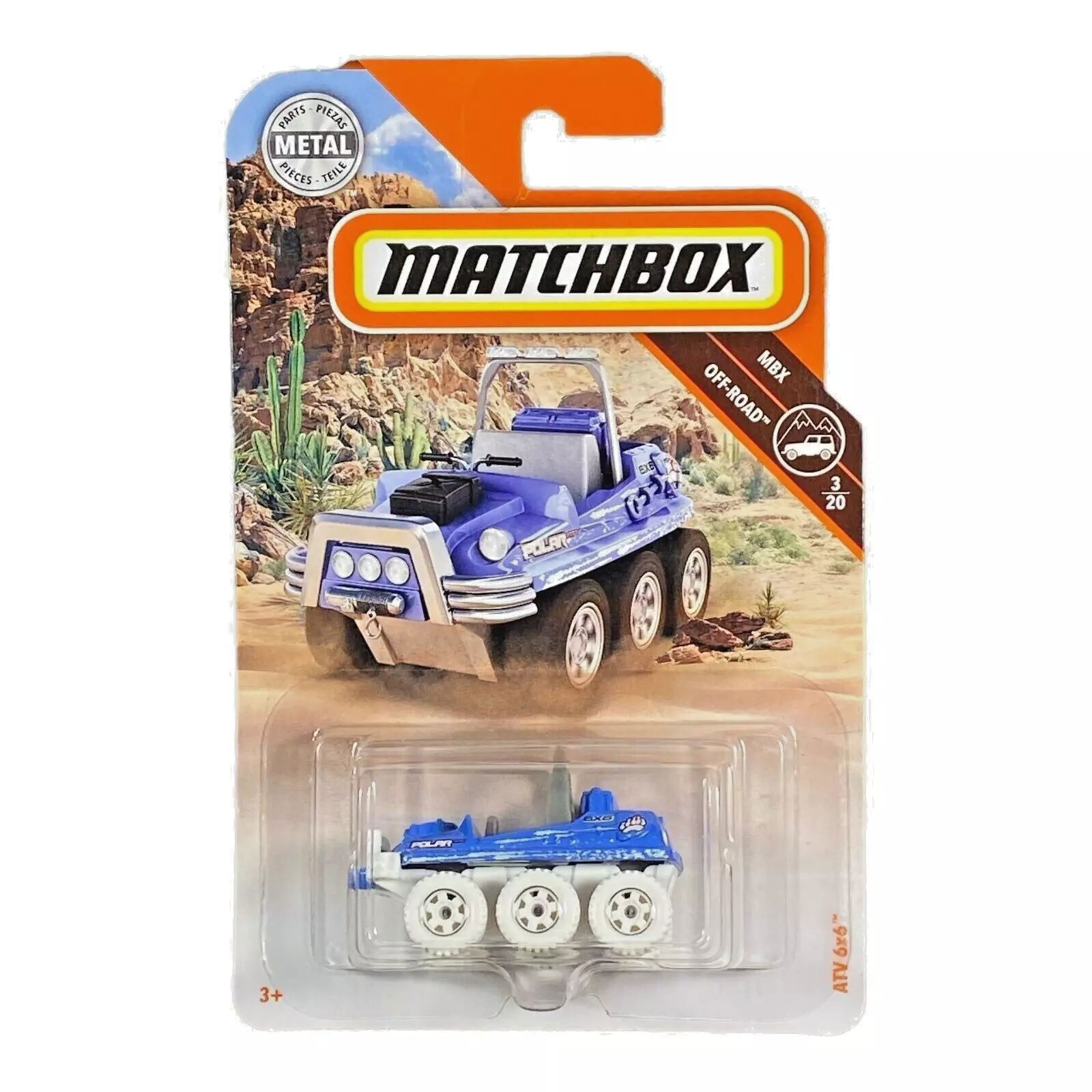 Matchbox ATV 6x6 - MBX Off-Road Series 3/20 - Collectors World Toys