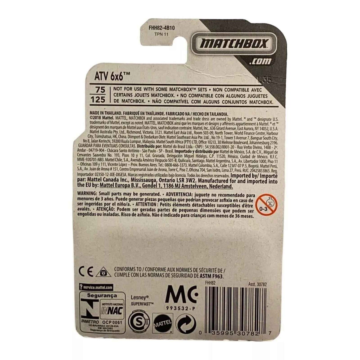 Matchbox ATV 6x6 - MBX Off-Road Series 3/20