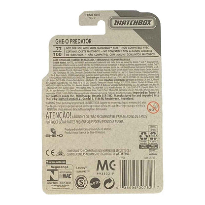 Matchbox GHE-O Predator - Matchbox Off-Road Series 11/20