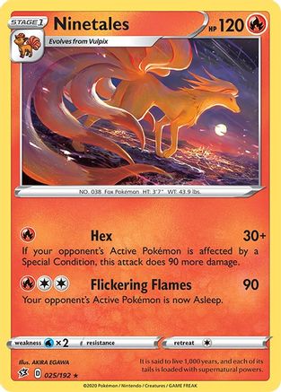 Ninetales 025/192 - SWSH02 Rebel Clash