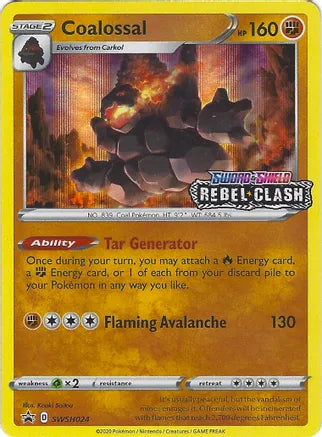 Pokemon: Coalossal Promo SWSH024 - Near Mint Main image