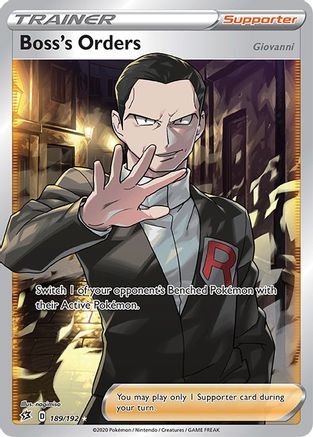 Boss's Orders (Full Art) 189/192 - SWSH02 Rebel Clash Holofoil Main image