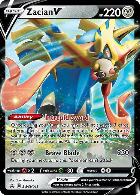 Zacian V (SWSH018) [Sword & Shield: Black Star Promos] Main image