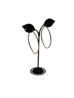 Gold Sparkling Hoop Earrings