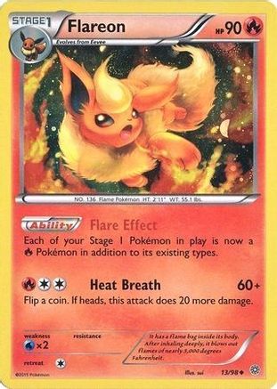 Flareon (Cosmos Holo) 013/98 - Miscellaneous Cards & Products Holofoil
