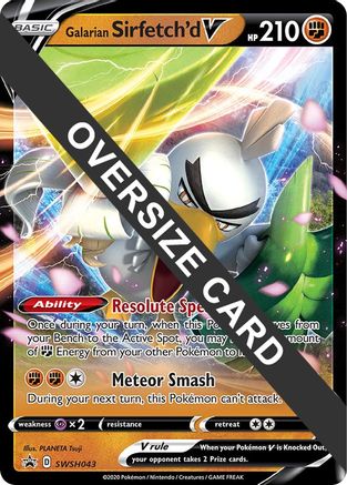 Galarian Sirfetch'd V SWSH043 - Jumbo Cards Holofoil