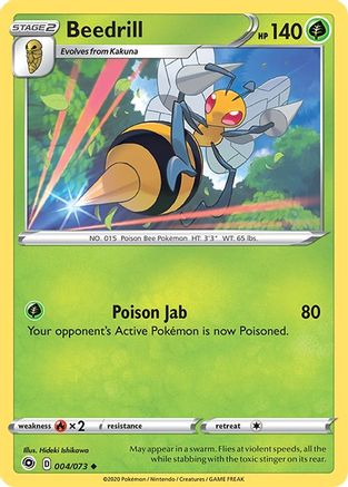 Beedrill 004/73 - Champions Path Reverse Holofoil Main image