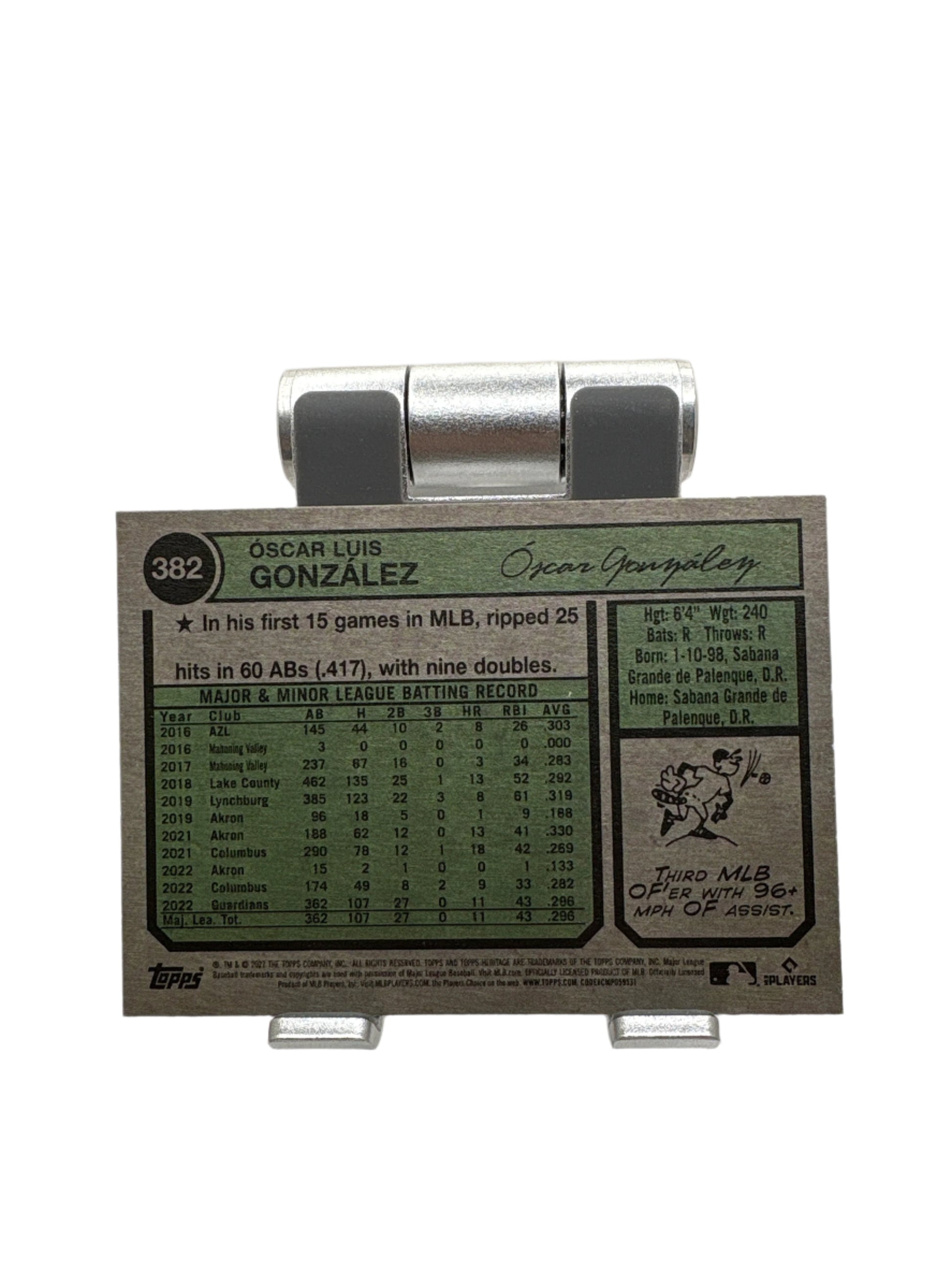 Topps Heritage Oscar Gonzalez