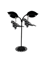 Skeletal T-Rex Earrings