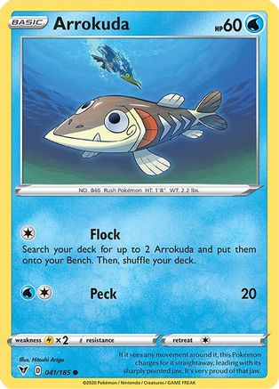 Arrokuda 041/185 - SWSH04 Vivid Voltage Reverse Holofoil Main image