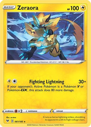 Zeraora 061/185 - SWSH04 Vivid Voltage Holofoil Main image