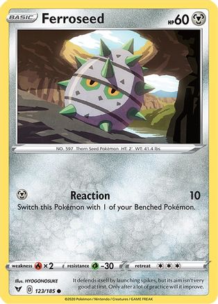 Ferroseed 123/185 - SWSH04 Vivid Voltage Reverse Holofoil