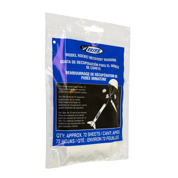 Estes Rockets - Recovery Wadding for Model Rockets (72 Sheets)