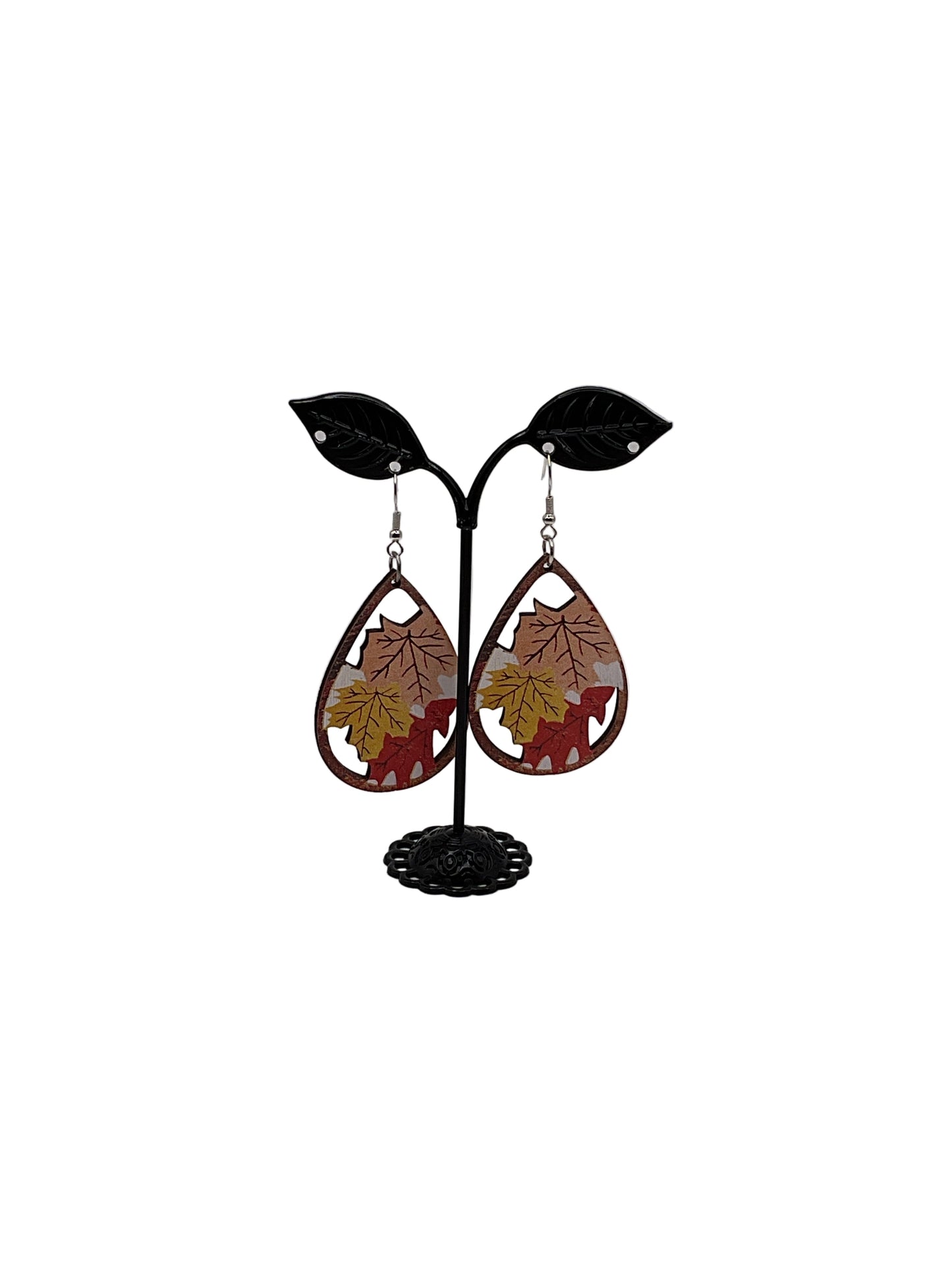 Fall leaf earrings