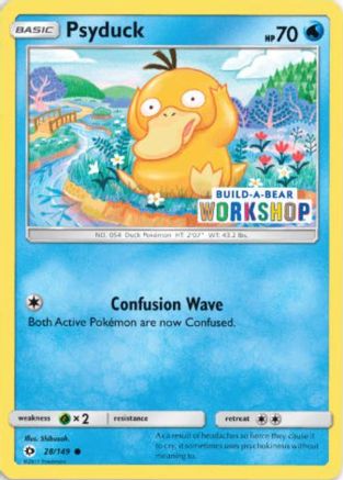Psyduck (Build-A-Bear Workshop Exclusive) 028/149 - Miscellaneous Cards & Products