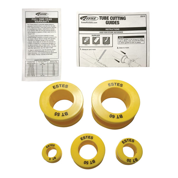 Estes - Tube Cutting Guides, for Model Rockets (5 sets)