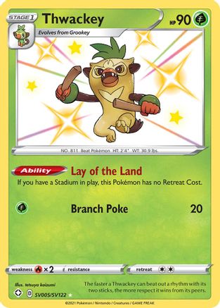 Thwackey SV005/SV122 - Shining Fates Shiny Vault Holofoil