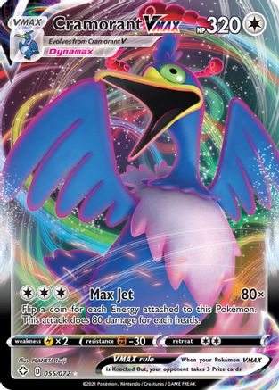 Cramorant VMAX 055/072 - Shining Fates Holofoil