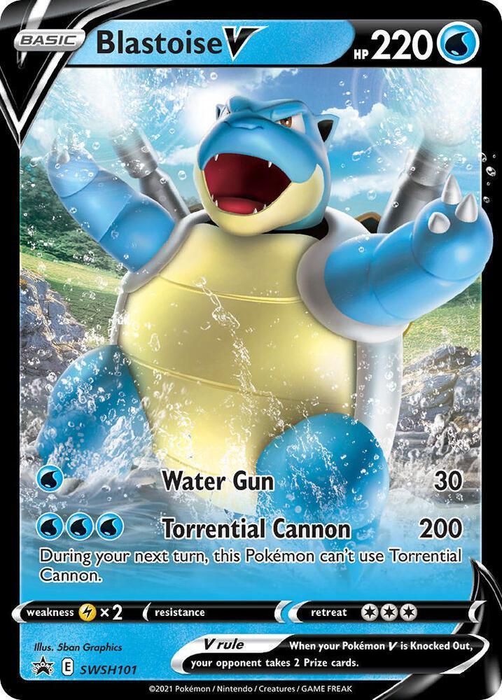 Blastoise V (SWSH101) [Sword & Shield: Black Star Promos] Main image