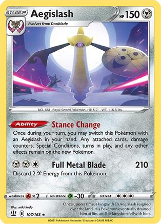 Aegislash 107/163 - SWSH05 Battle Styles Holofoil Main image
