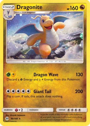 Dragonite (Cosmos Holo) 096/149 - Miscellaneous Cards & Products Holofoil