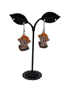 Horror Film Small Character Earrings
