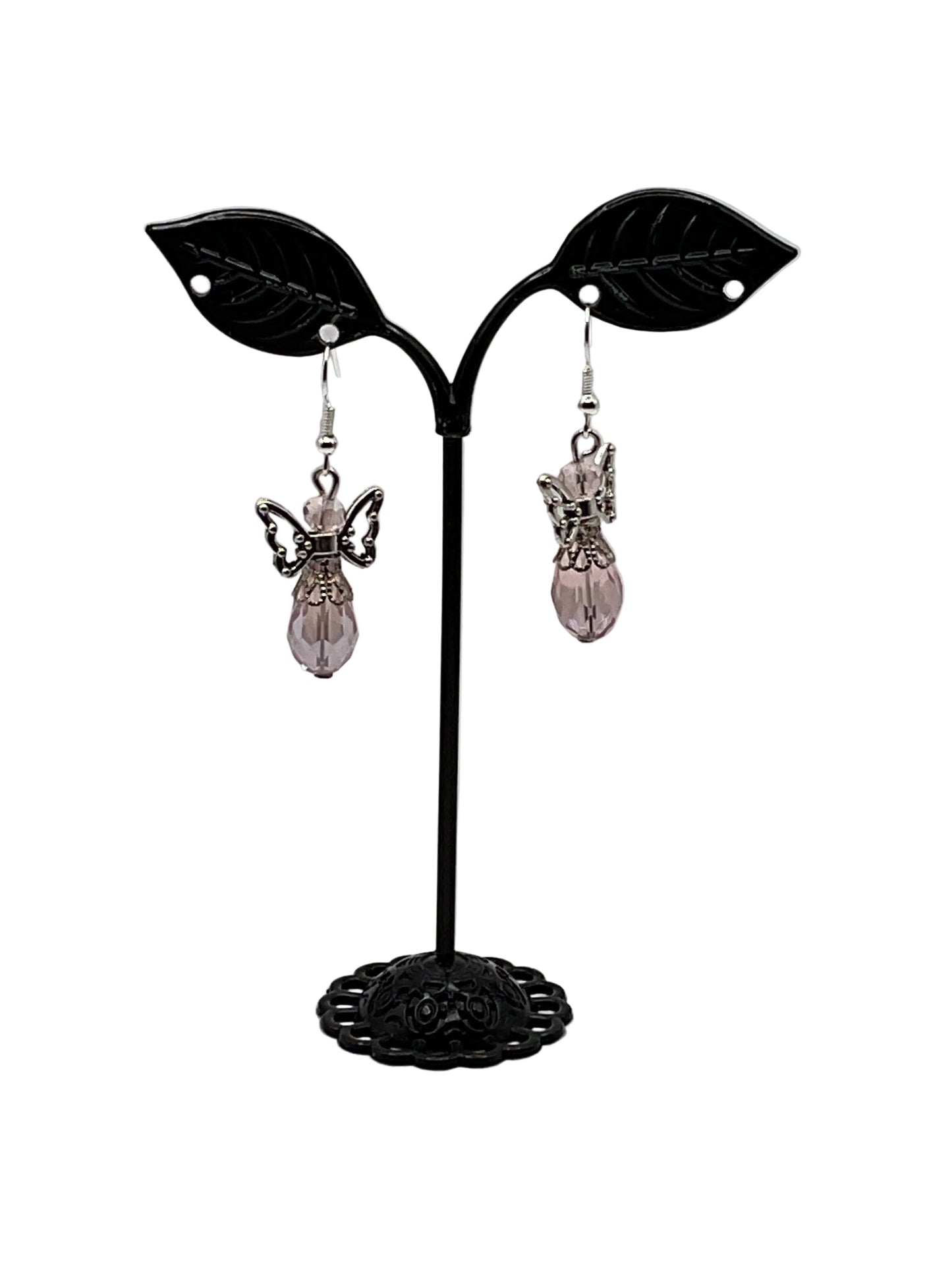 Angel Earrings CLEAR PINK