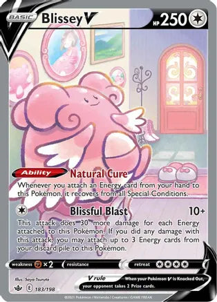 Pokémon: Blissey V Alternate Full Art Chilling Reign 183/198 - Near Mint