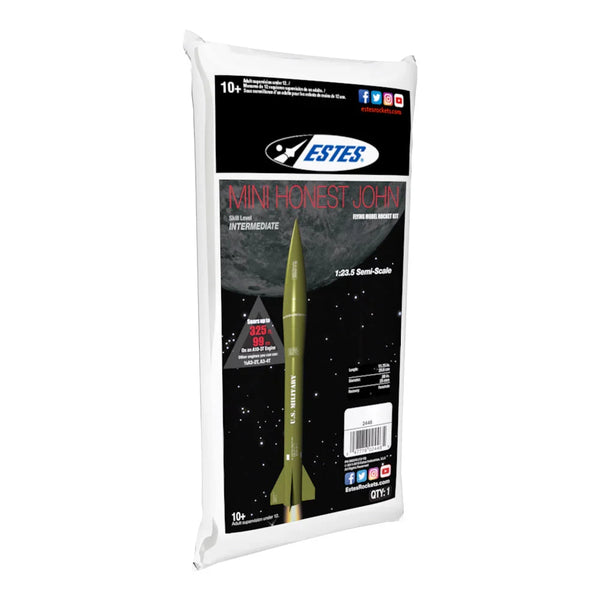 Estes Rockets - Mini Honest John Rocket-Building Kit, Intermediate Flying-Rocket-Model Kit for Ages 10+