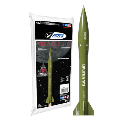 ESTES Mini Honest John Rocket-Building Kit, Intermediate Flying-Rocket-Model Kit for Ages 10+