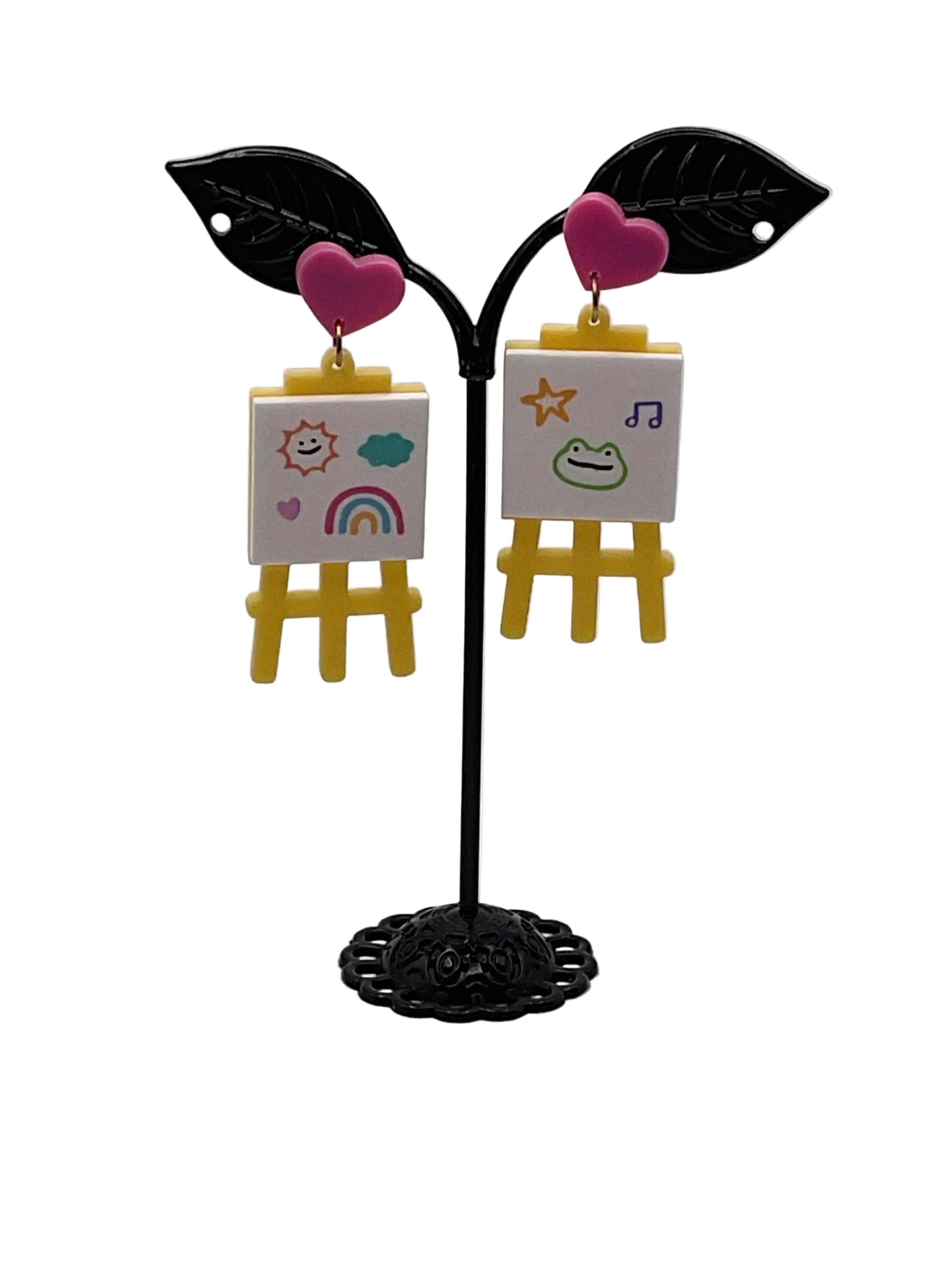 Art Easel Earrings Main image