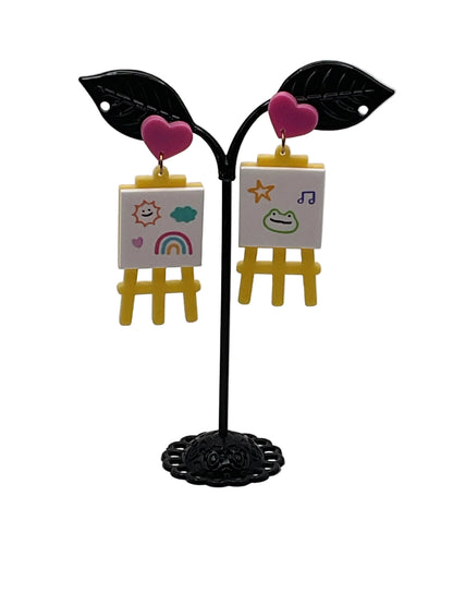 Art Easel Earrings