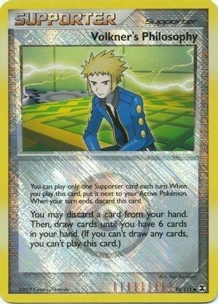 Volkner's Philosophy (Player Reward) 098/111 - League & Championship Cards Reverse Holofoil