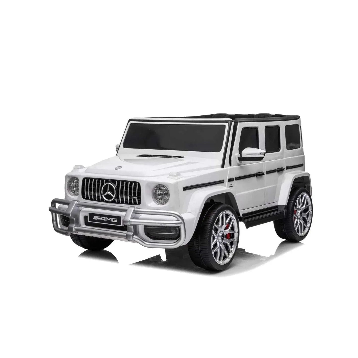 24V 4x4 Mercedes Benz G63 AMG 2 Seater G Wagon Ride on Car White
