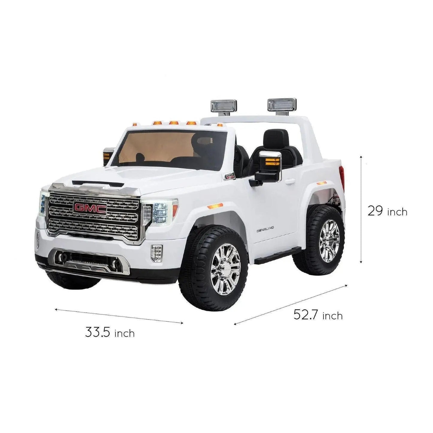 24V GMC Denali 2 Seater Battery Operated Ride on Car with Parental Remote Control