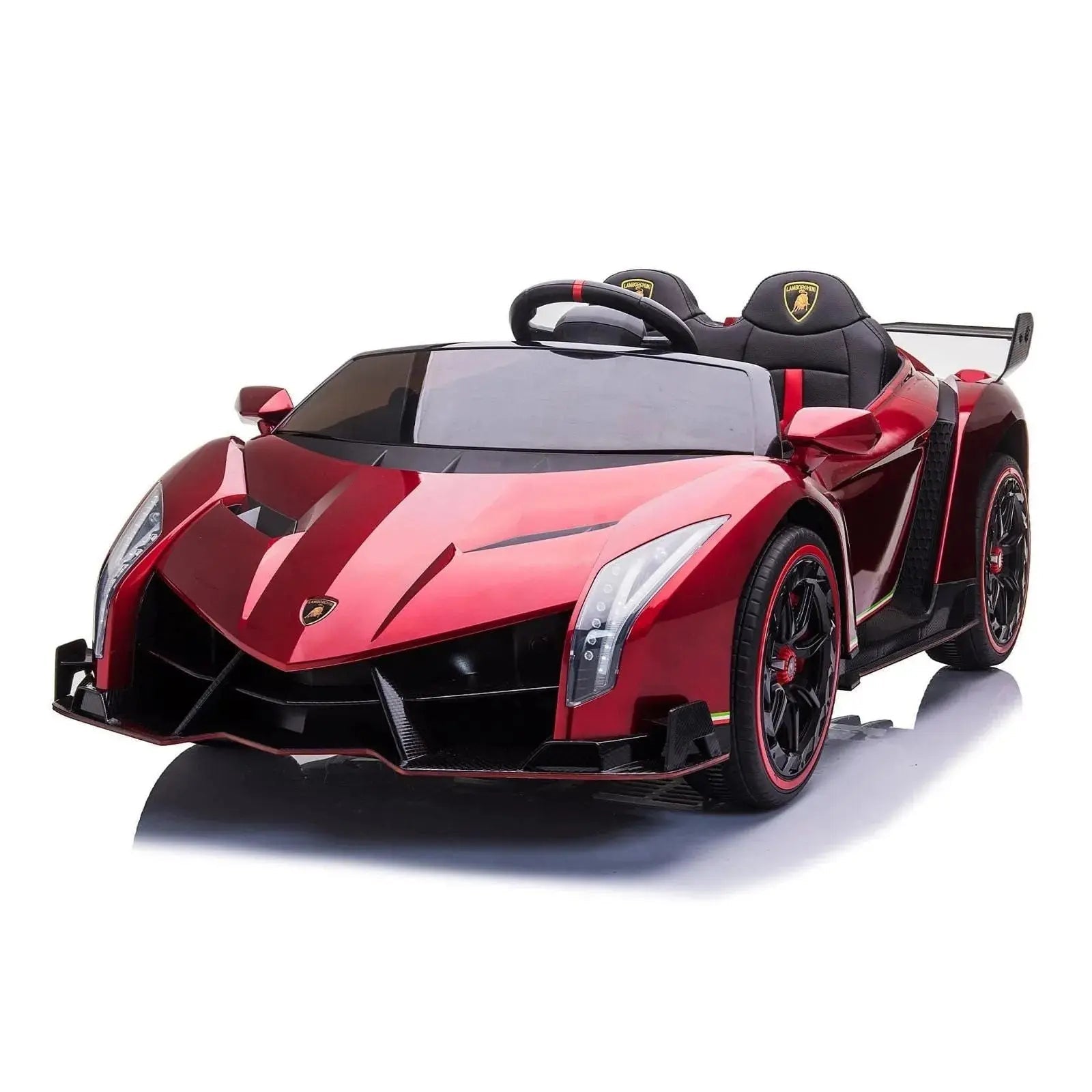 24V 4x4 Lamborghini Veneno 2 Seater Ride on Car Red