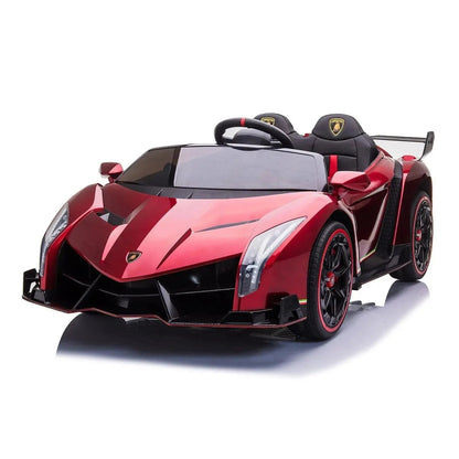 24V 4x4 Lamborghini Veneno 2 Seater Ride on Car Red