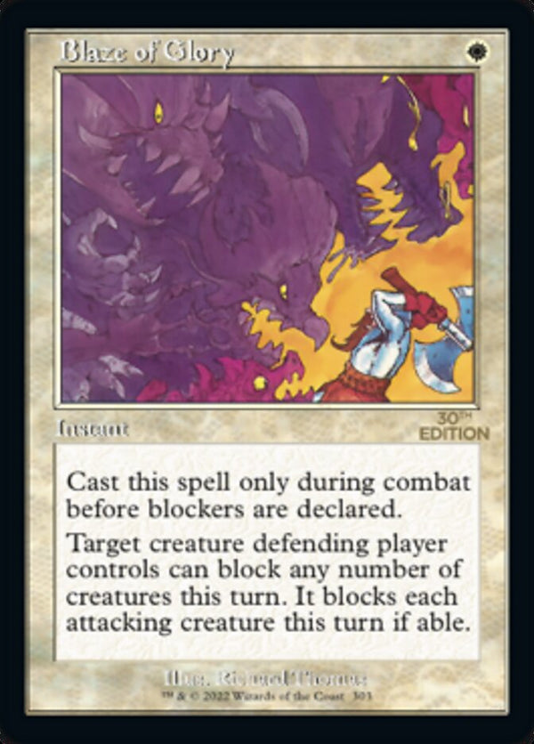 Blaze of Glory (Retro Frame) (30A-303) - 30th Anniversary Edition