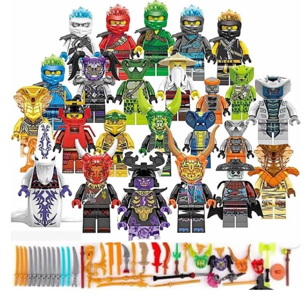 24Pcs Set Ninjago Anime Minifigures dg1001 - Collectors World Toys
