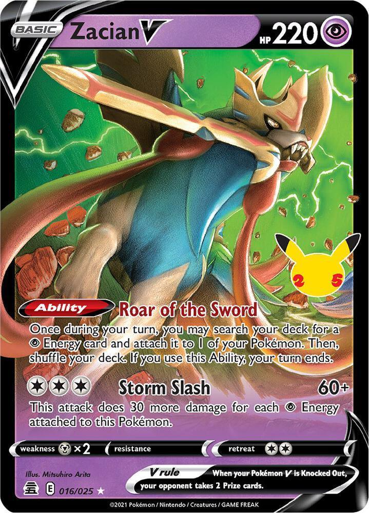 Zacian V (016/025) [Celebrations: 25th Anniversary] Main image