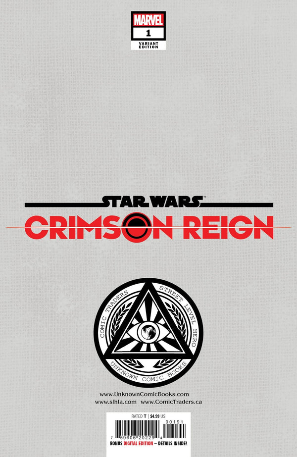 Star Wars Crimson Reign #1 (Of 5) Unknown Comics Tyler Kirkham Exclusive Var (12/01/2021) (12/08/2021) - Collectors World Toys