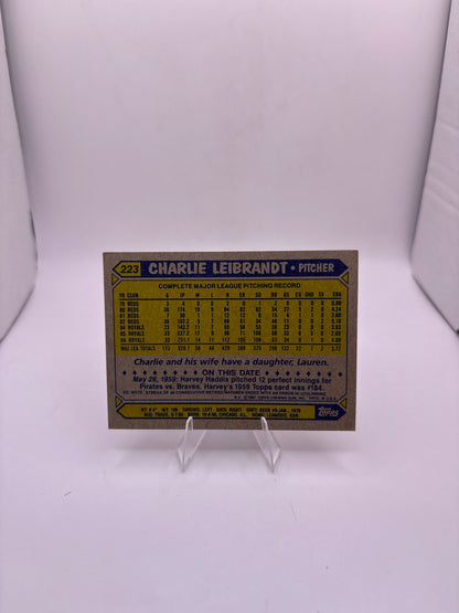 Topps Charlie Leibrandt