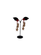 Gingerbread Men Christmas Earrings