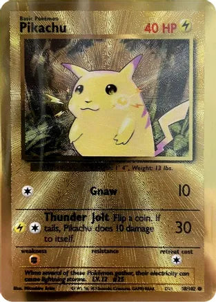 Pokemon: Pikachu Metal Promo 58/102 - Near Mint Main image