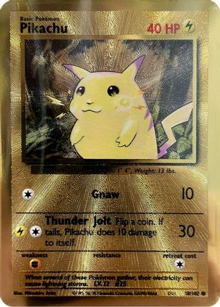 Pikachu (Celebrations Metal Card) 058/102 - Miscellaneous Cards & Products Holofoil
