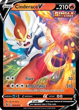 Pokemon: Cinderace V Fusion Strike 44/264 - Near Mint Main image
