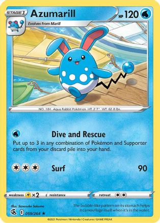 Azumarill 059/264 - SWSH08 Fusion Strike Main image