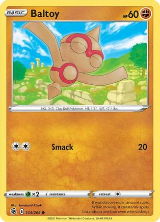 Baltoy 144/264 - SWSH08 Fusion Strike Reverse Holofoil Main image