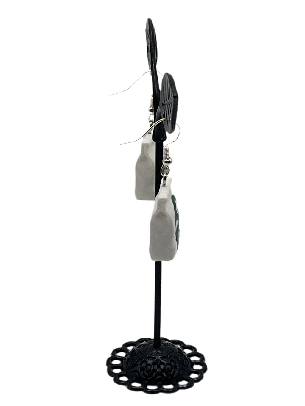 Starbuck's Coffee Bag Earrings